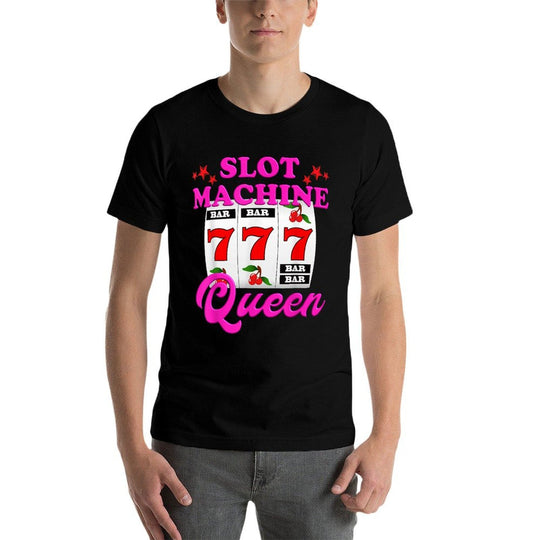 Slot Machine Queen Casino Las Vegas Gambling Casino  Easy-care T-Shirt