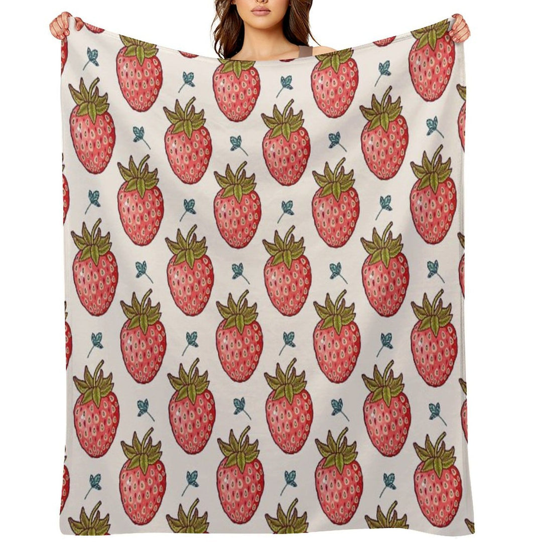 Strawberry Fields Premium Throw Blanket