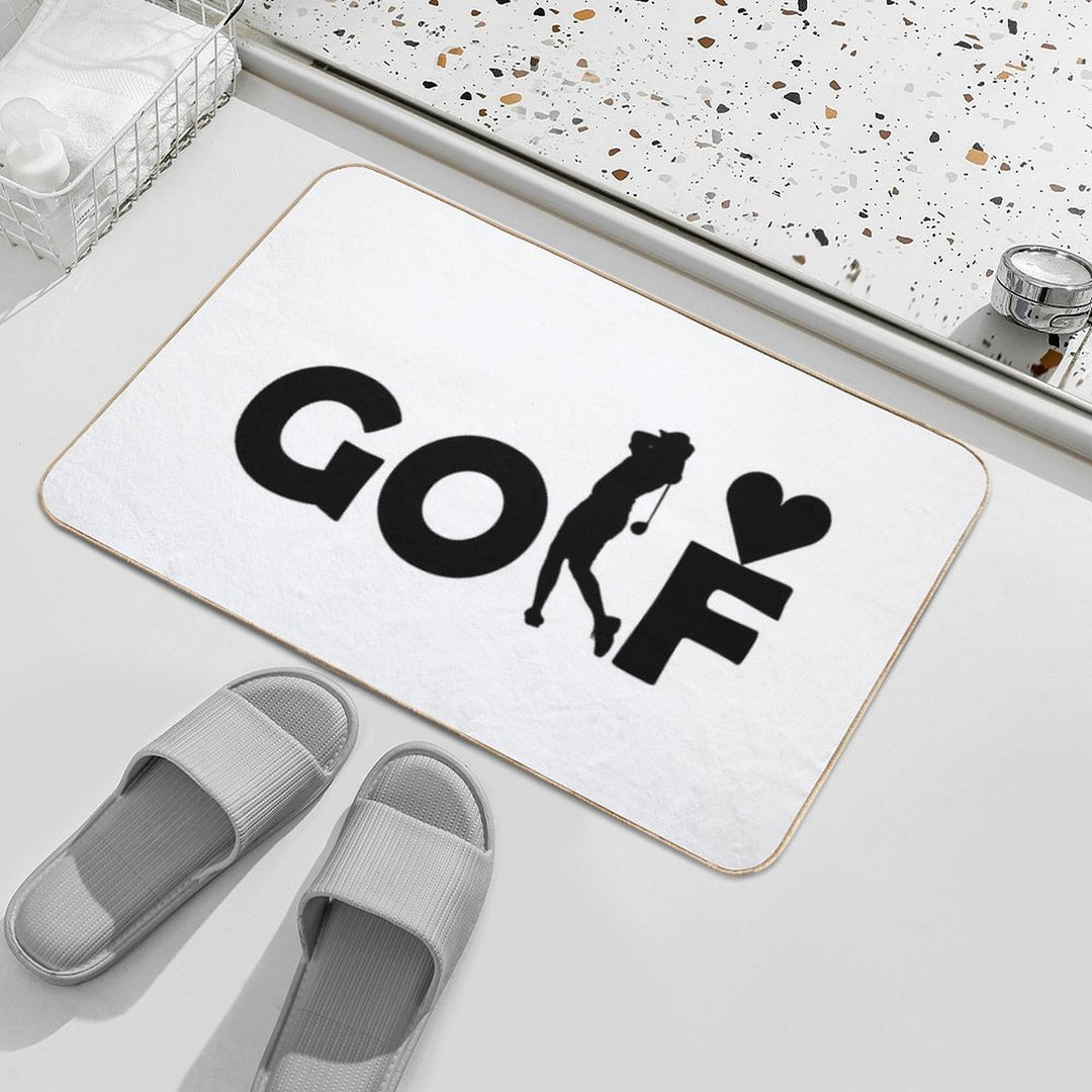 I LOVE GOLF  Absorbent Bath Mat