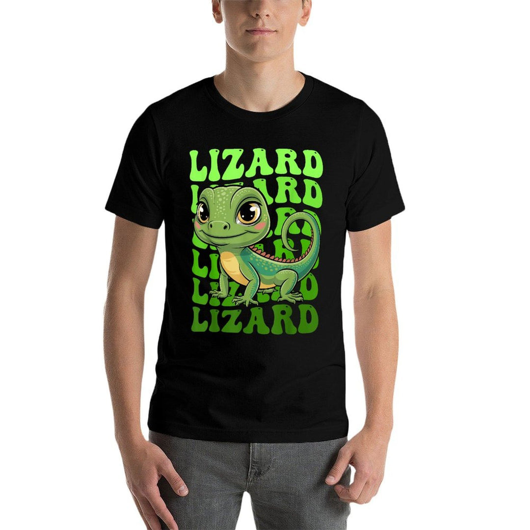 Lizard Lizard Lizard Meme  High-quality Stitching T-Shirt