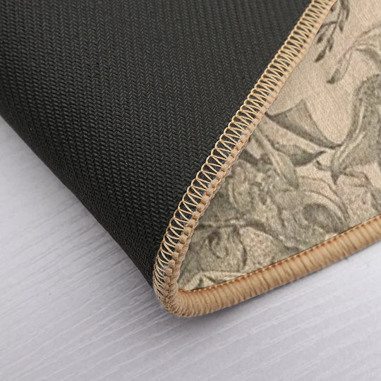 Victorian Orchids  Fade-Resistant Bath Mat