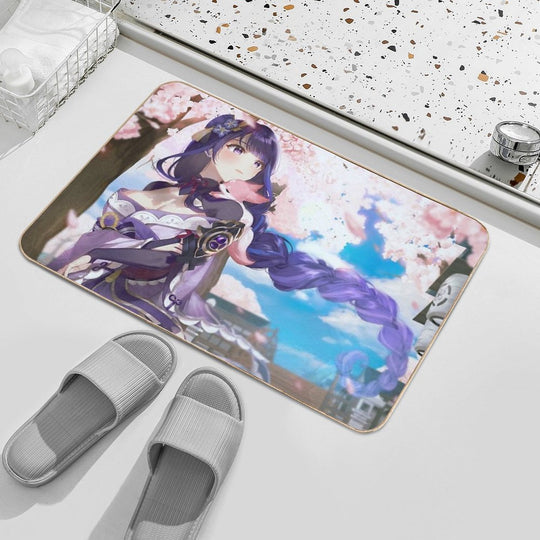 Sakura Raiden Shogun Genshin Impact  Long-Lasting Bath Mat