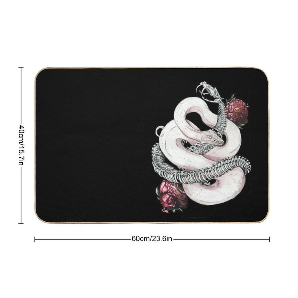 A Snake. Inside Out  Fade-Resistant Bath Mat