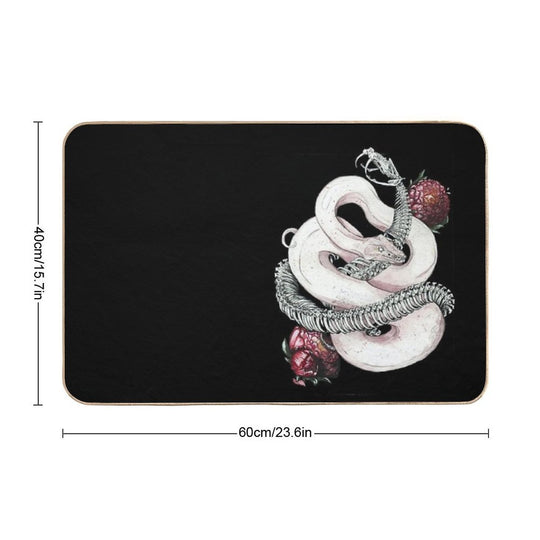 A Snake. Inside Out  Fade-Resistant Bath Mat
