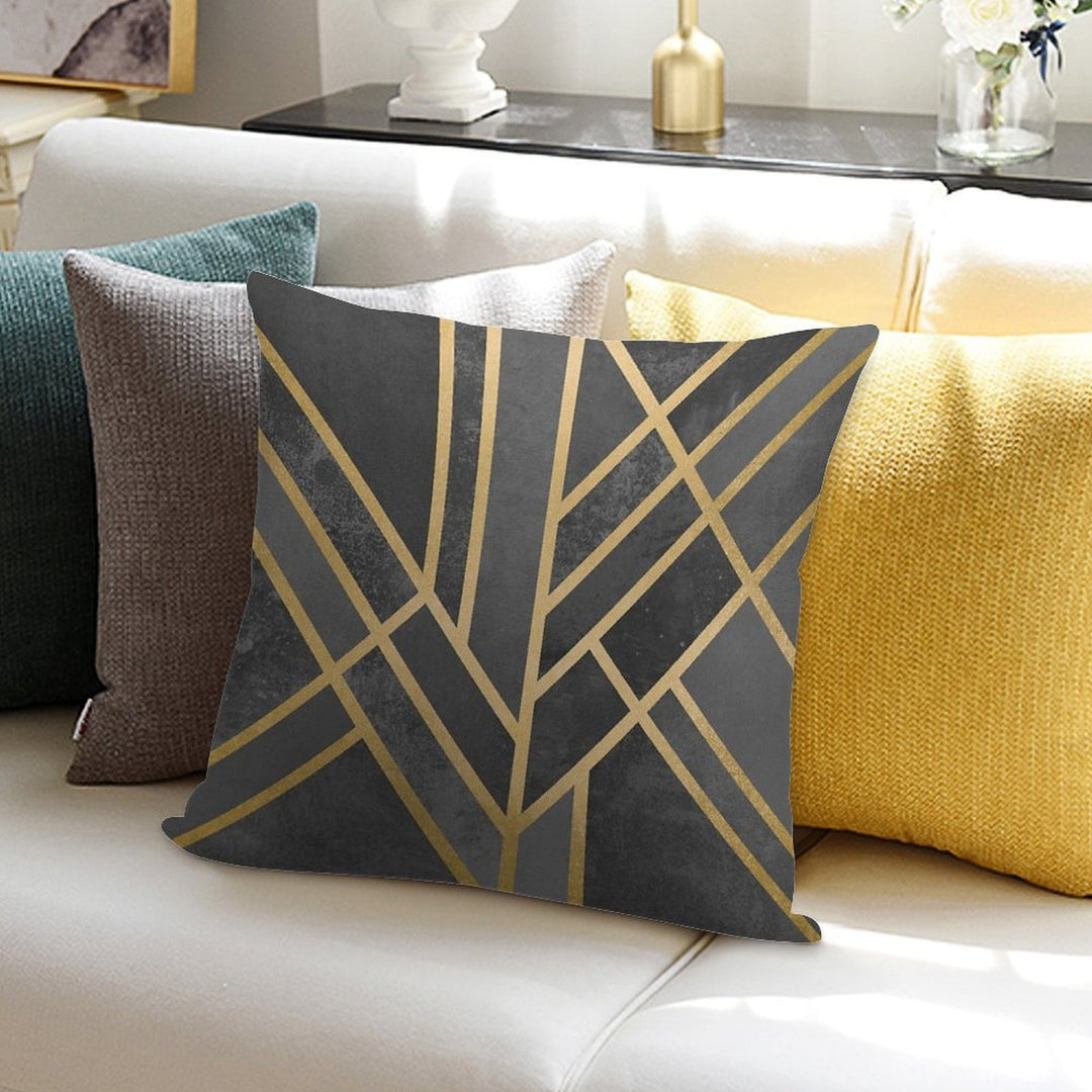 Art Deco Geometry 1 Soft Home Decor Throw Pillow