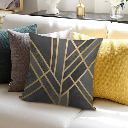 Art Deco Geometry 1 Soft Home Decor Throw Pillow
