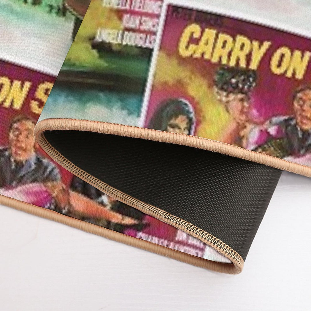 Vintage 60s Style CARRY ON Poster Art - Carry On Screaming  Eco-Friendly Bath Mat