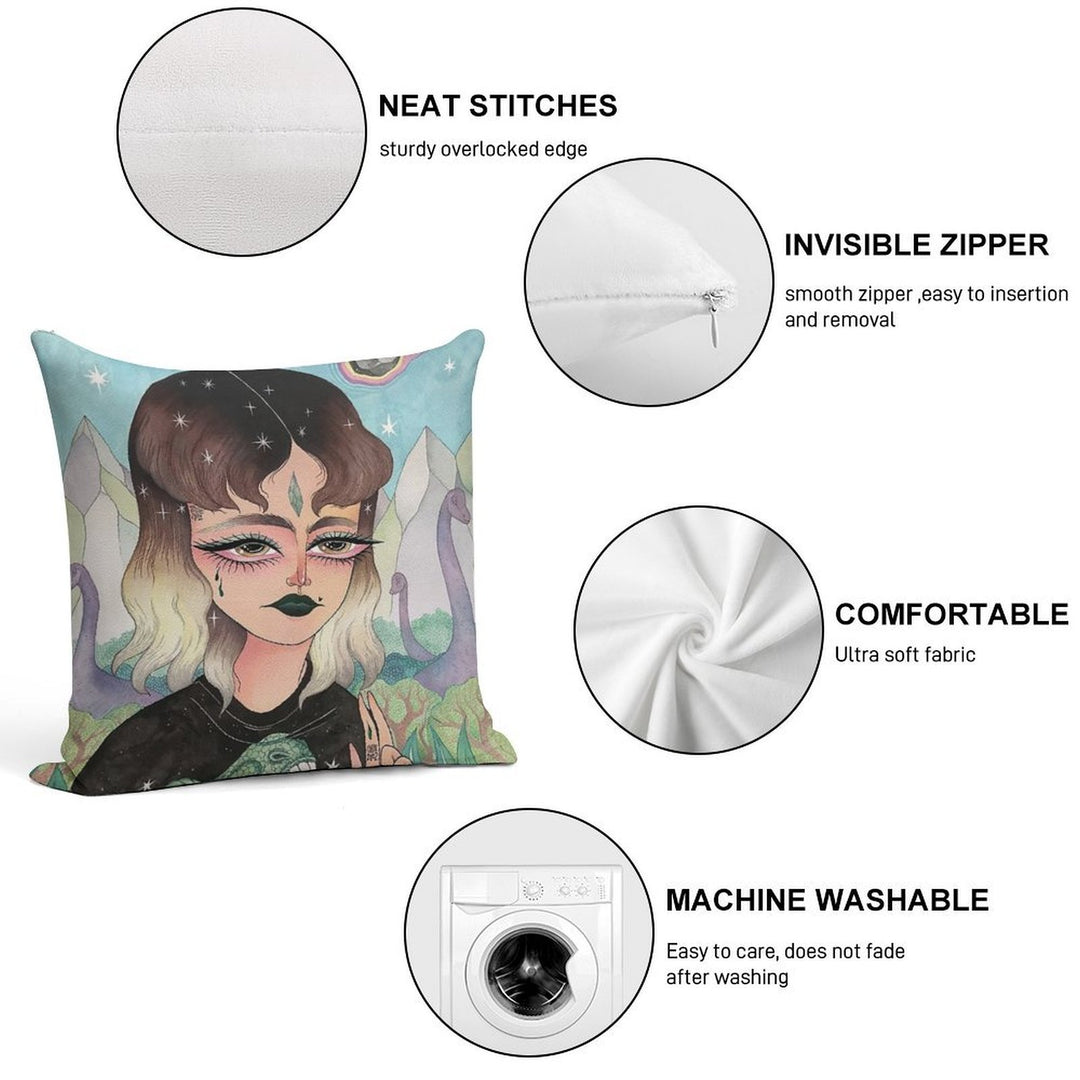 Last Day on Earth Soft Short Plush Fabric Throw Pillow