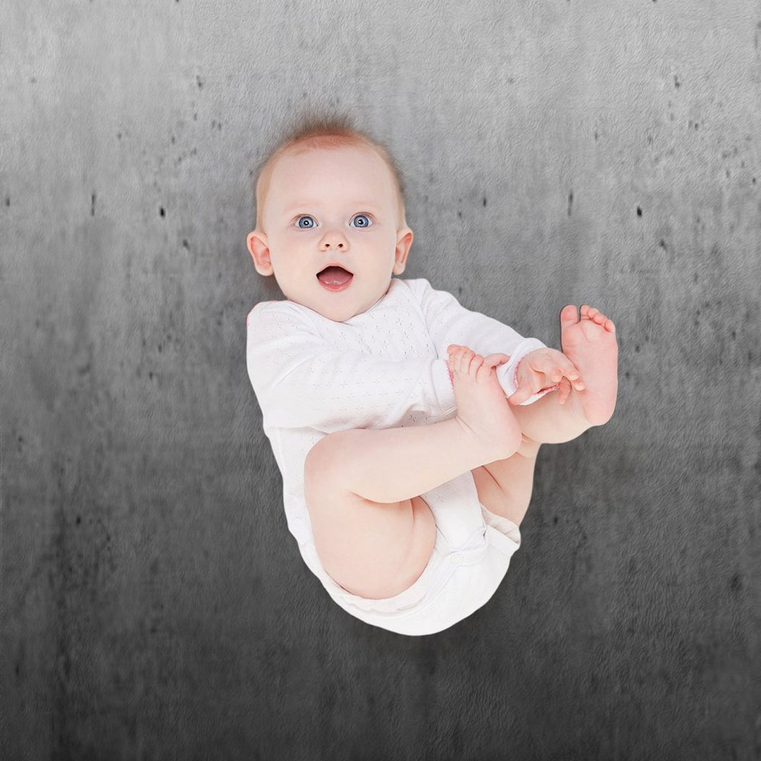 Black Ombre on Concrete Texture Shrink-resistant Throw Blanket