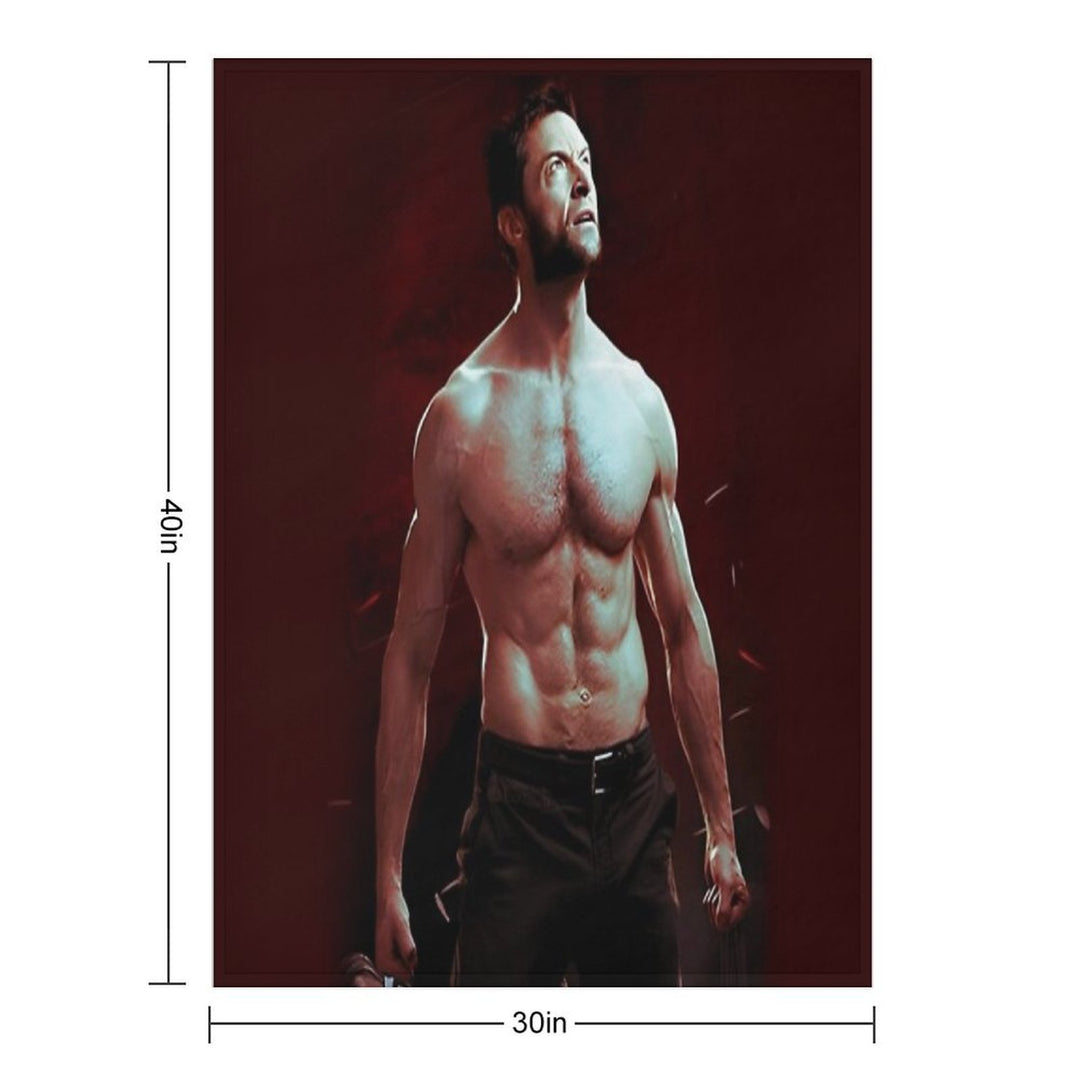 Hugh Jackman All-season Throw Blanket