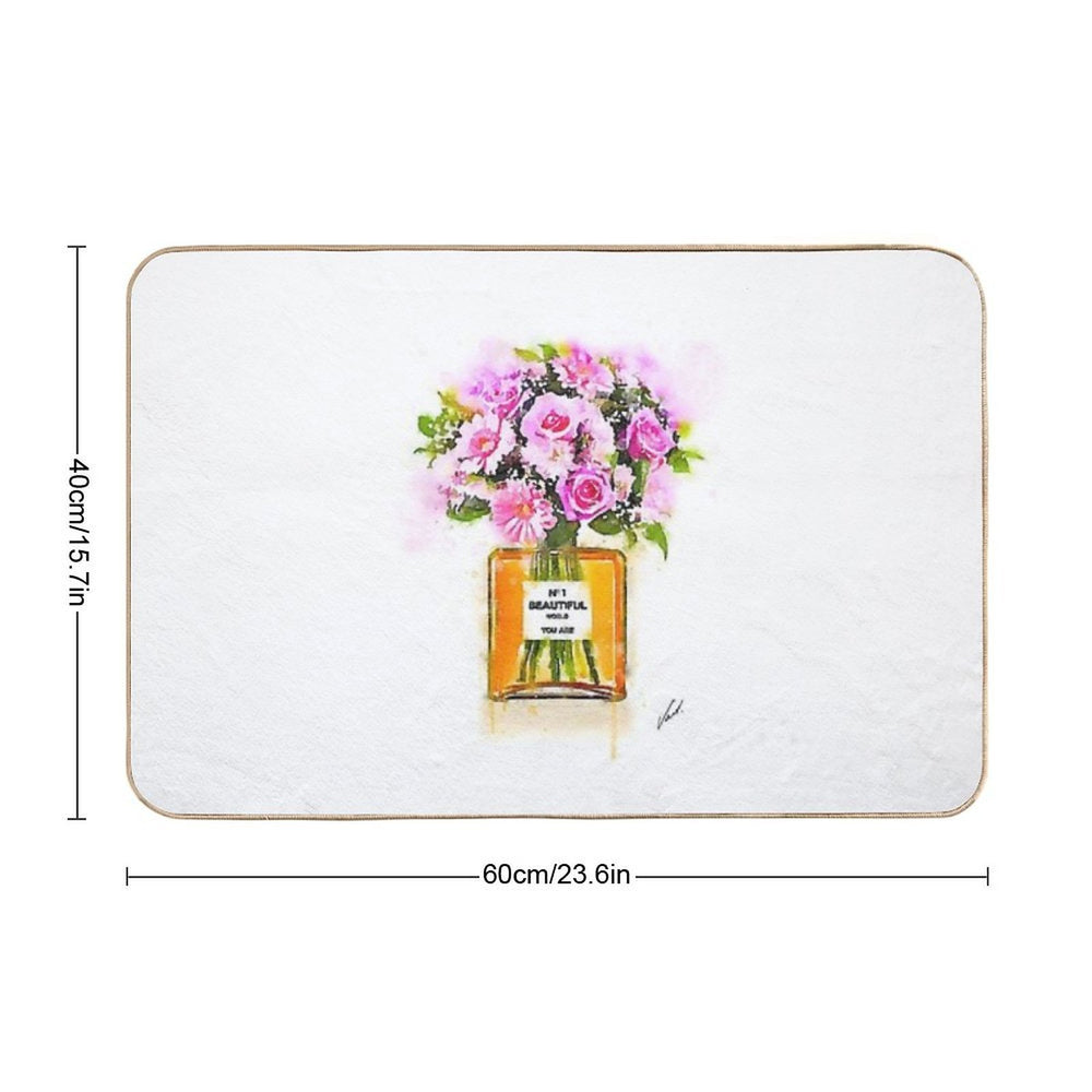Watercolor Flowers - Original Artwork by Vart  Absorbent Bath Mat