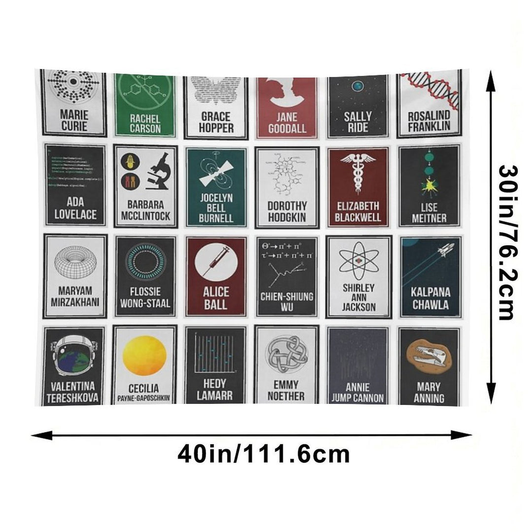 24 Women Who Changed Science. And The World. Tapestry