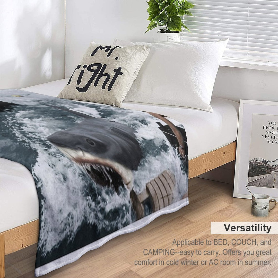 Jaws Photography Multi-functional Throw Blanket