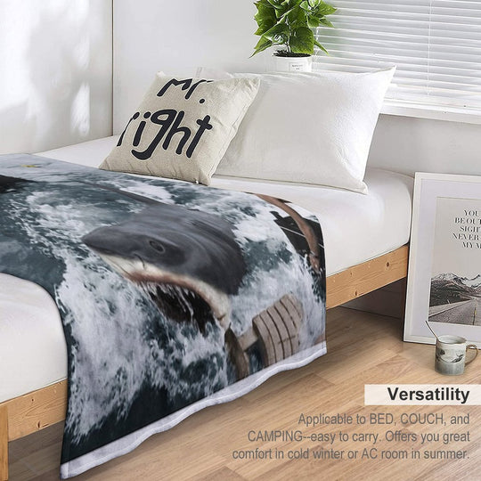 Jaws Photography Multi-functional Throw Blanket