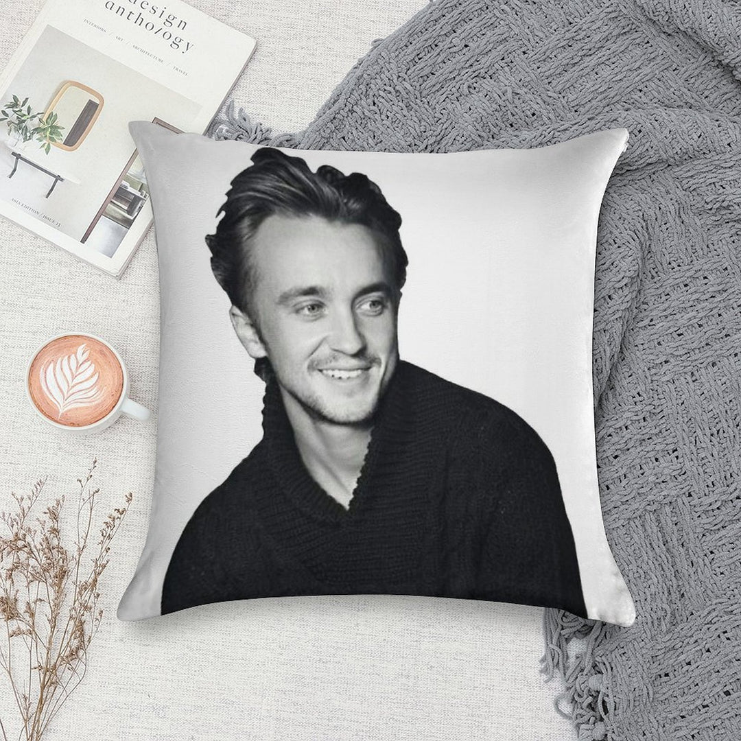 Tom Felton Soft Gift Ready Throw Pillow