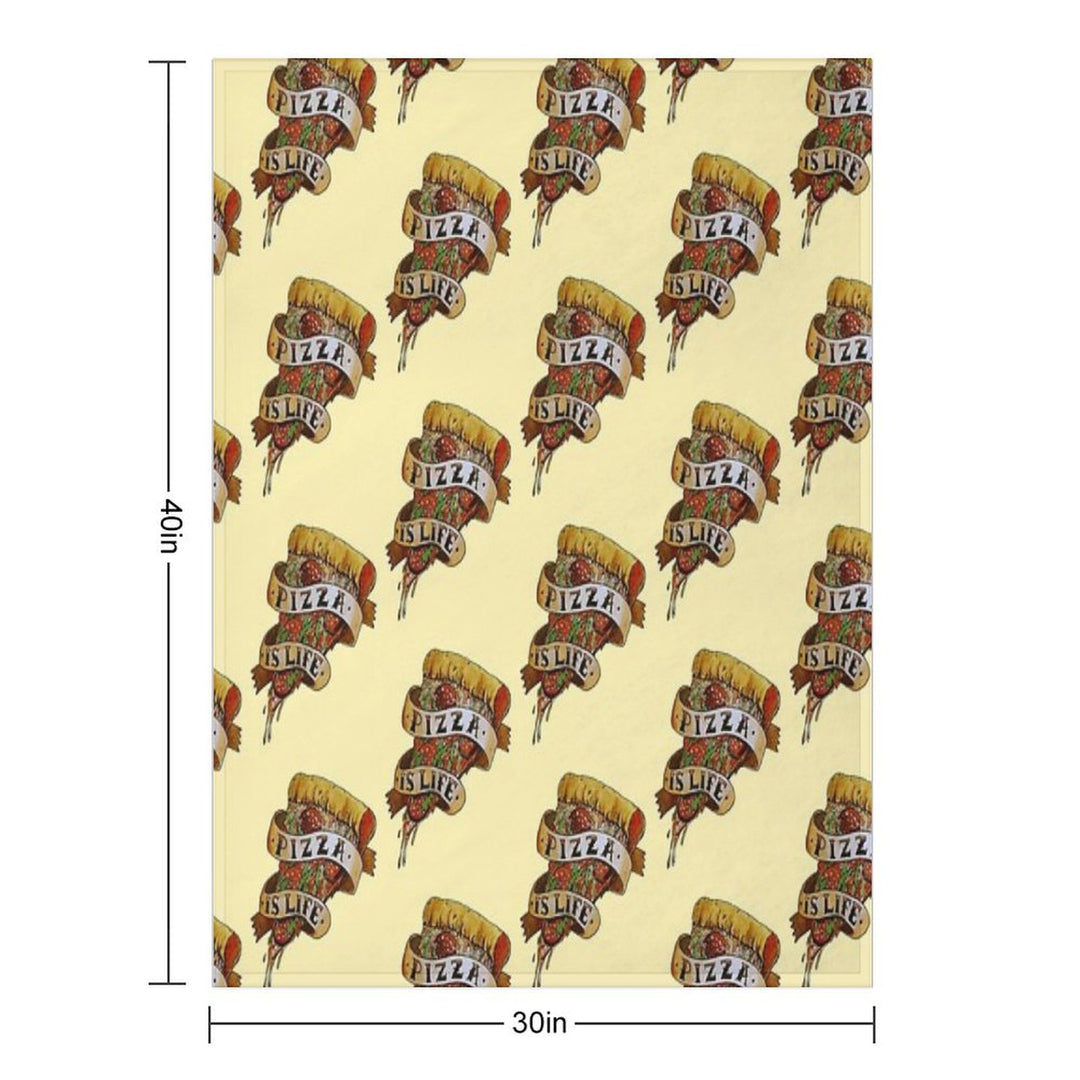 Pizza Is Life All-season Throw Blanket