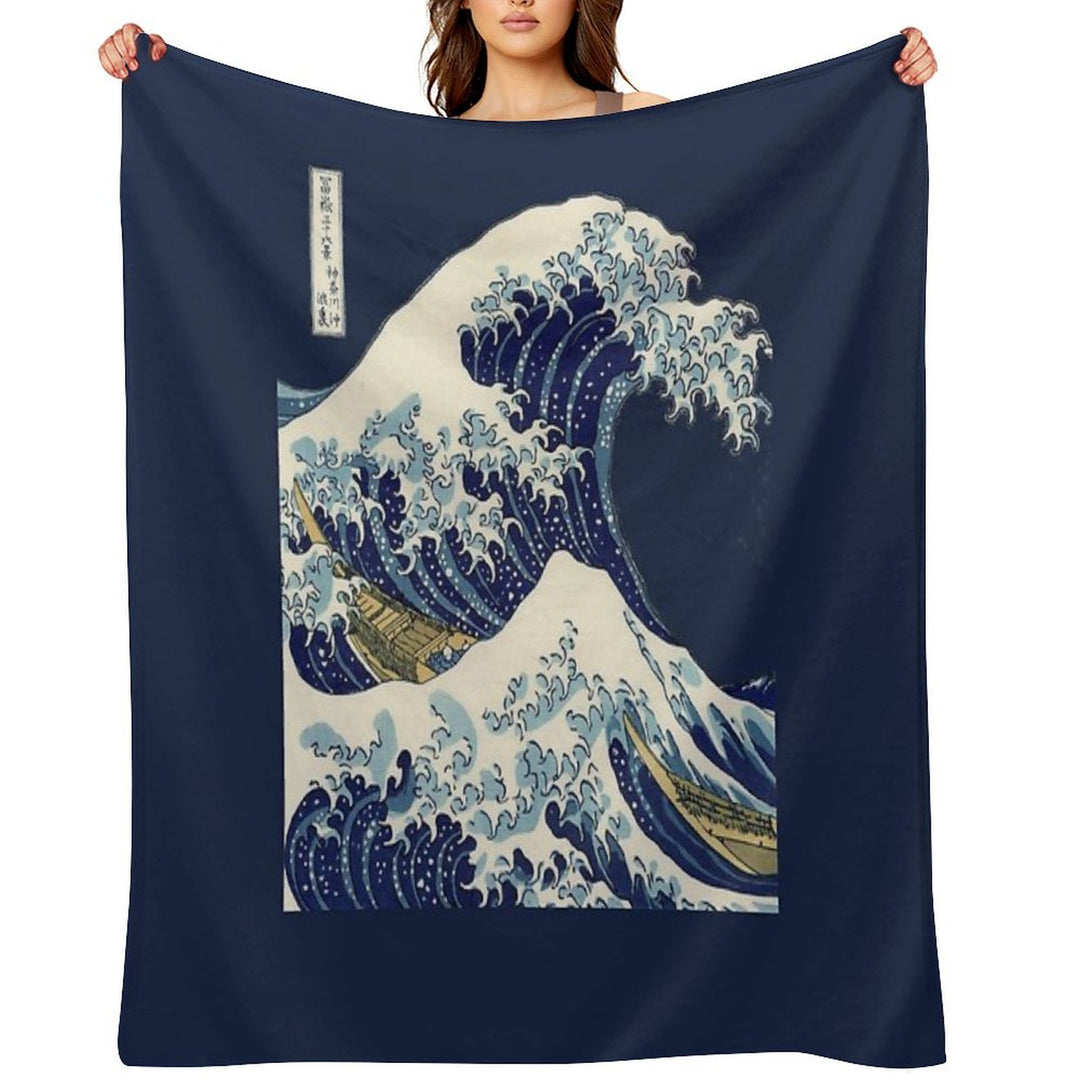 The Great Wave Off Kanagawa Transparent All-season Throw Blanket