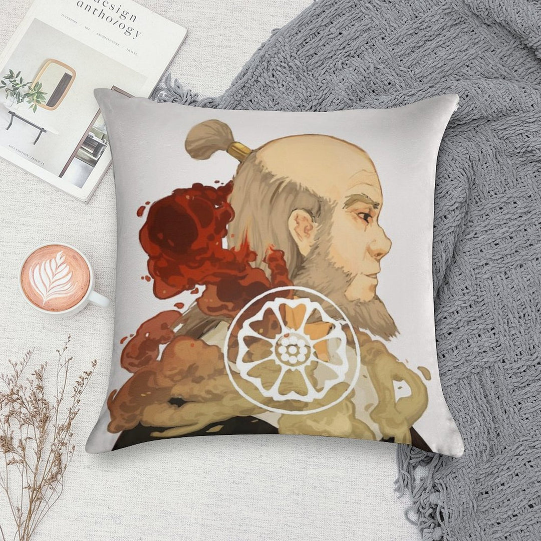 Iroh Soft Fade-Resistant Throw Pillow