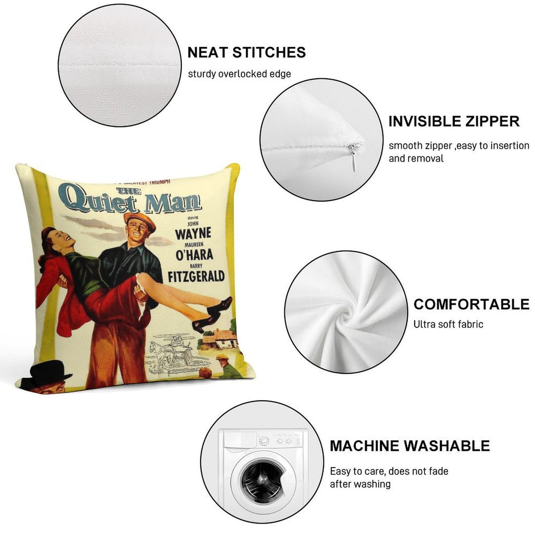 The Quiet Man Soft Bedroom Essential Throw Pillow