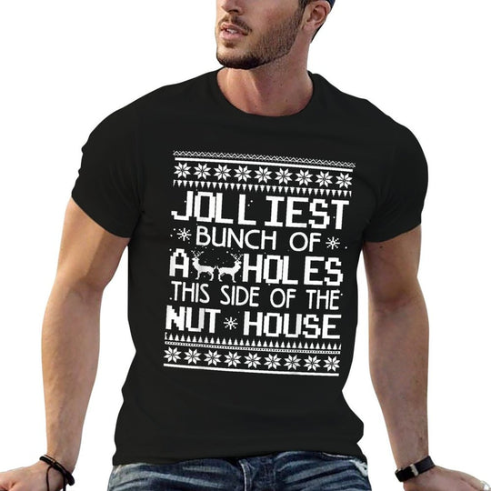 Jolliest Bunch Of Assholes This Side Of The Nut House  Heathered Texture T-Shirt