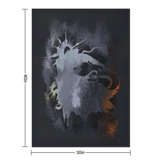 Final Fantasy XV Logo Multi-functional Throw Blanket