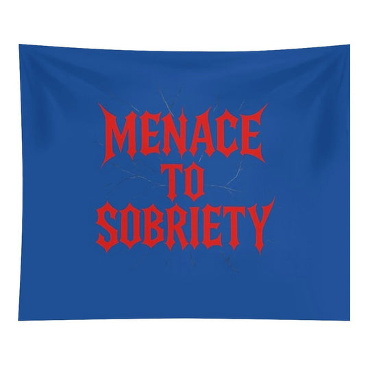 Menace to Sobriety Typography Design Tapestry