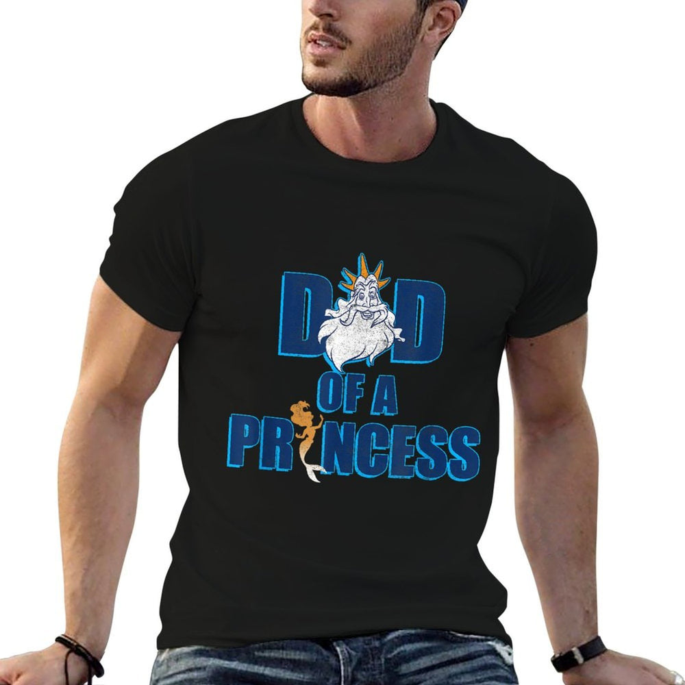 Disney The Little Mermaid Fathers Day Dad Of A Princess  Moisture-wicking T-Shirt