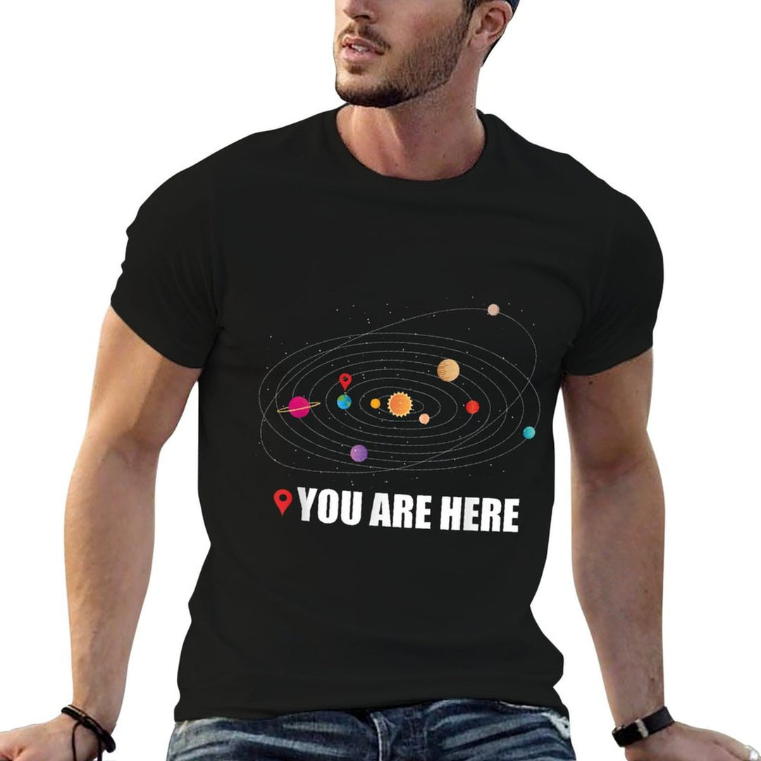 YOU ARE HERE Map Marker Planet Earth in Solar System Meme  Breathable T-Shirt