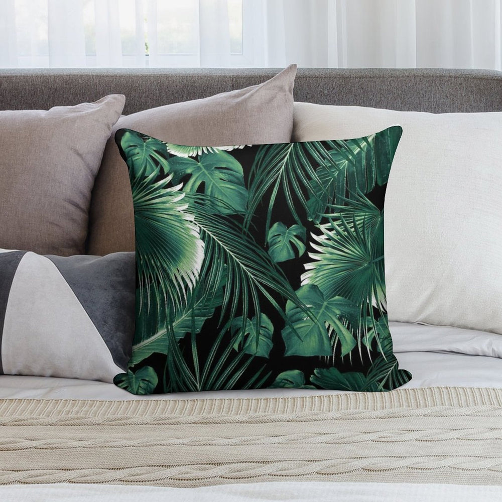 Tropical Jungle Leaves Dream #6 #tropical #decor #art Soft Warmth Comfort Throw Pillow