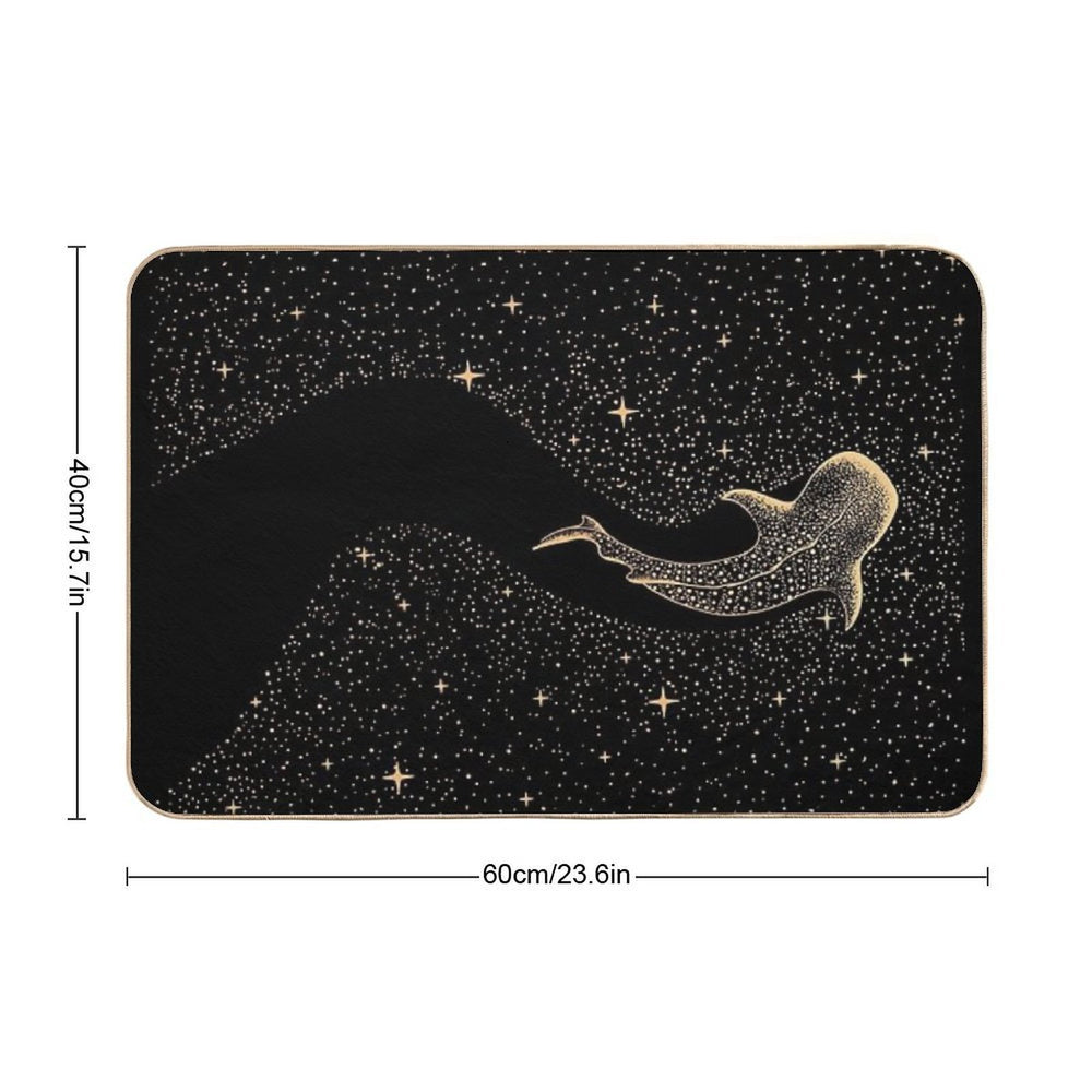 Star Eater Dark GOLD Version  Stain-Proof Bath Mat