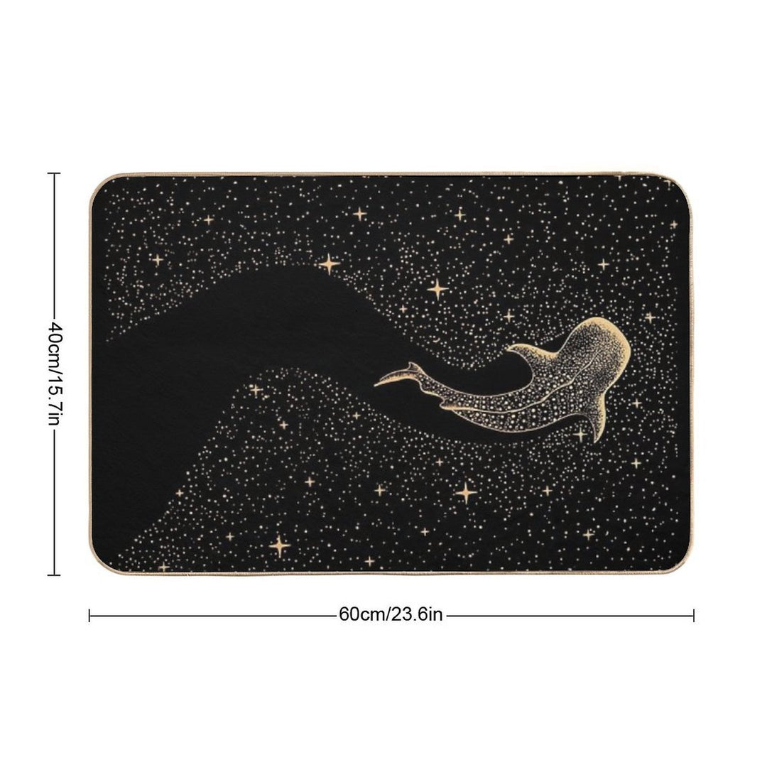 Star Eater Dark GOLD Version  Stain-Proof Bath Mat