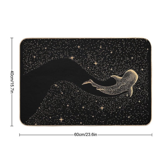 Star Eater Dark GOLD Version  Stain-Proof Bath Mat