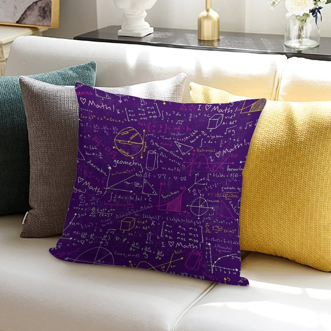 Math Lessons Soft Luxury Feel Throw Pillow
