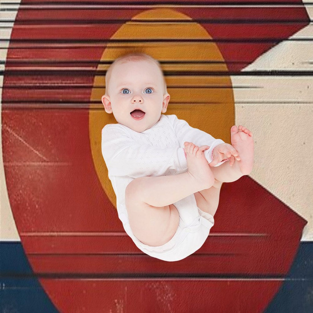 Colorado Flag Square Versatility Throw Blanket