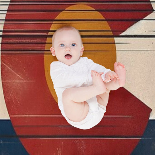 Colorado Flag Square Versatility Throw Blanket
