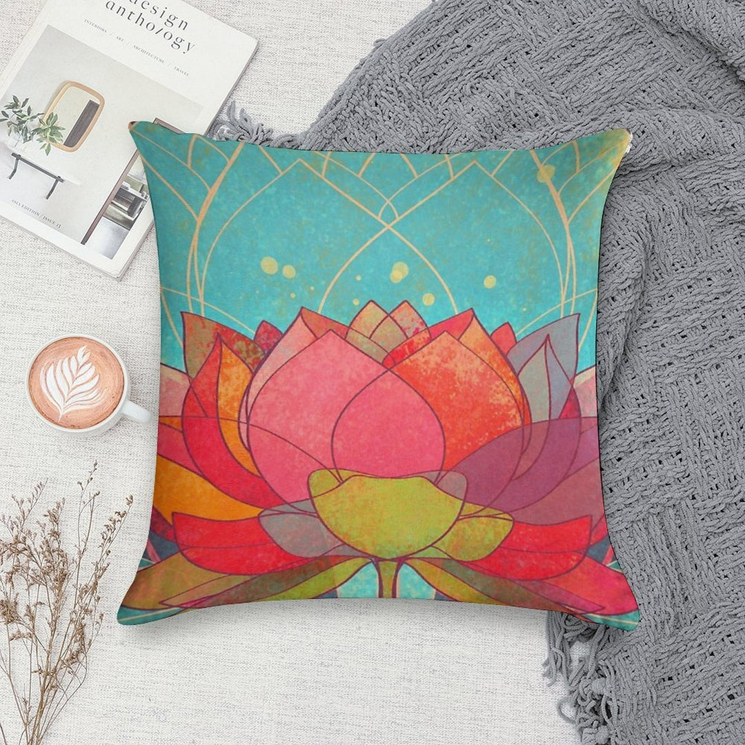Space Lotos Soft Style Accent Throw Pillow