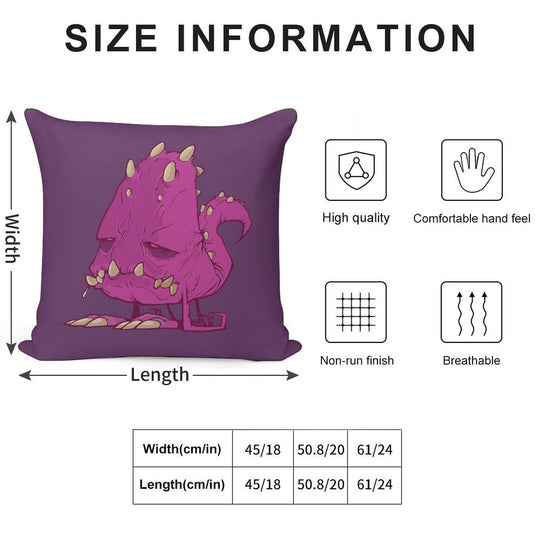 Monster-vector Soft Multiple Sizes Throw Pillow