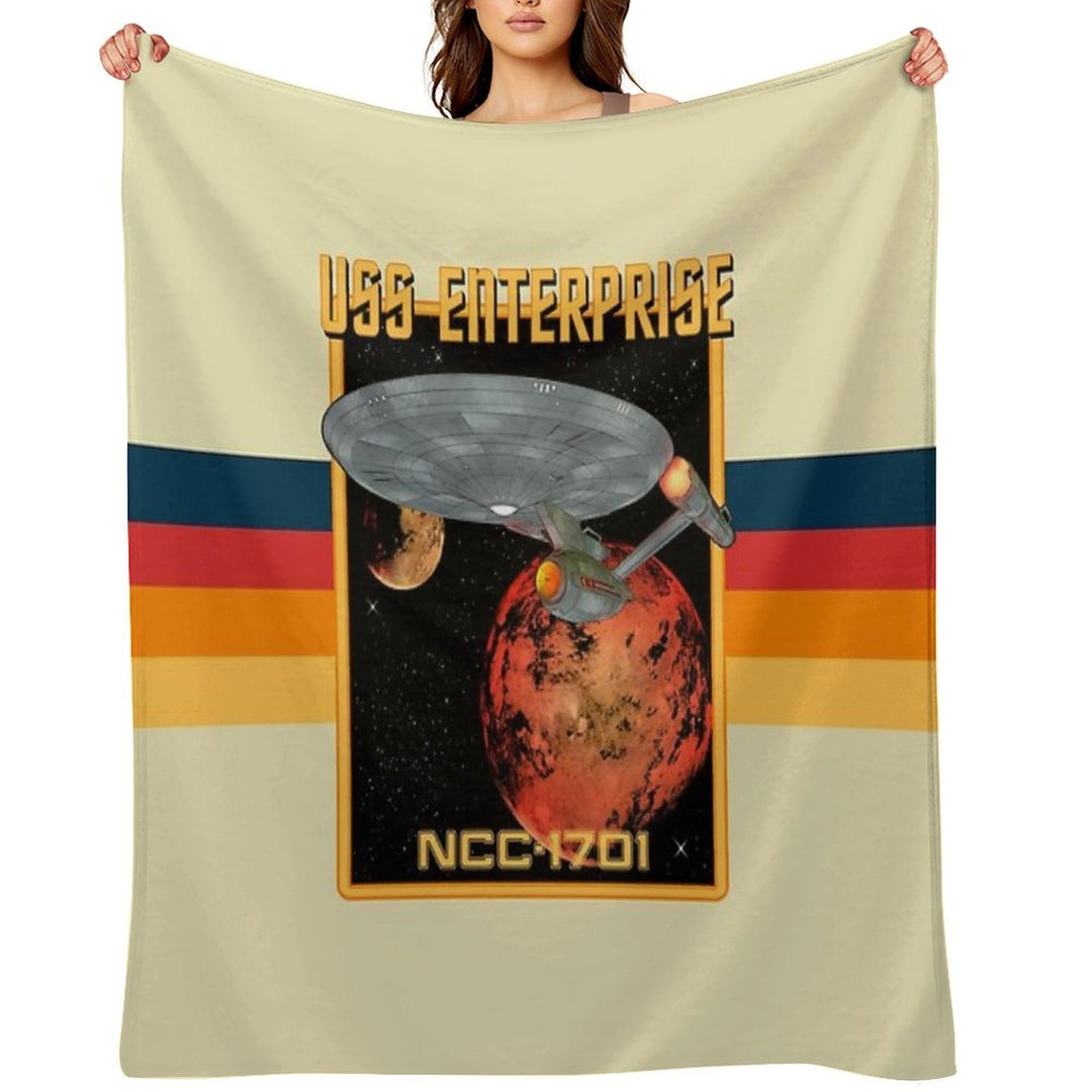 USS Enterprise NCC-1701 Premium Throw Blanket