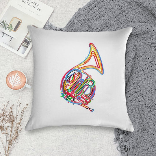 French Horn Soft Easy Maintenance Throw Pillow