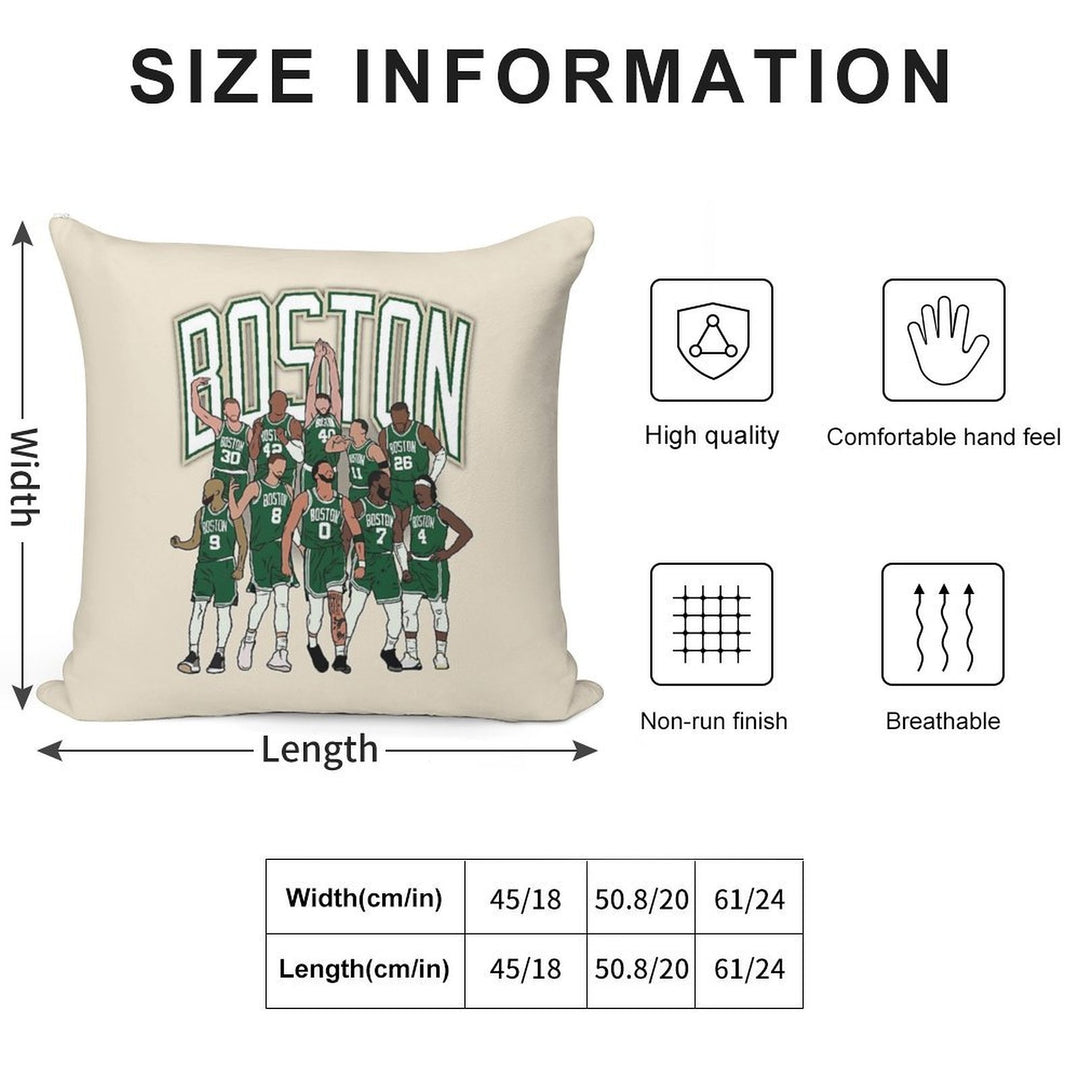 Boston 2023-24 Championship Soft Warmth Comfort Throw Pillow