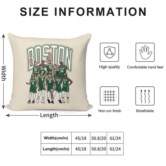 Boston 2023-24 Championship Soft Warmth Comfort Throw Pillow