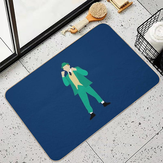 Notre Dame Leprechaun  Easy To Clean Bath Mat