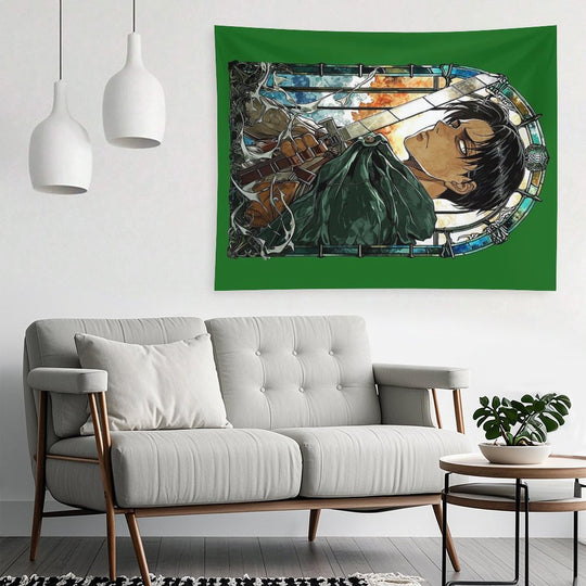 Scout Squad Leader Stained Glass Tapestry