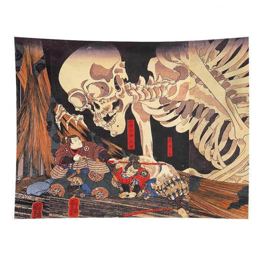 Gashadokuro Skeleton Ghost Tapestry