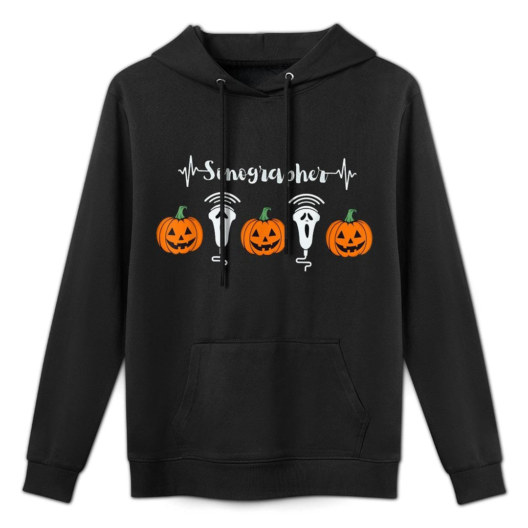 Halloween Sonographer Pumpkins Ultrasound Technologist Moisture-Wicking Hoodie