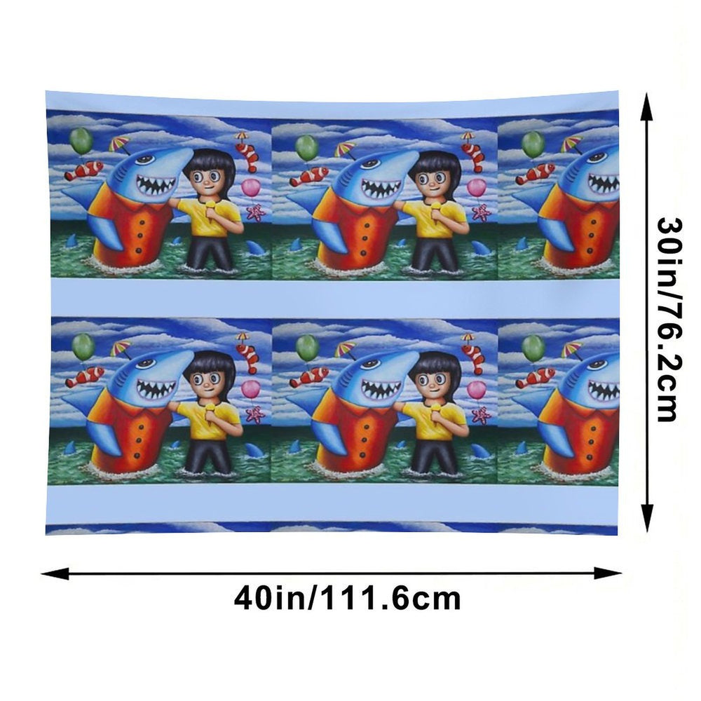 Go to The Sea with My Friends 02 Tapestry