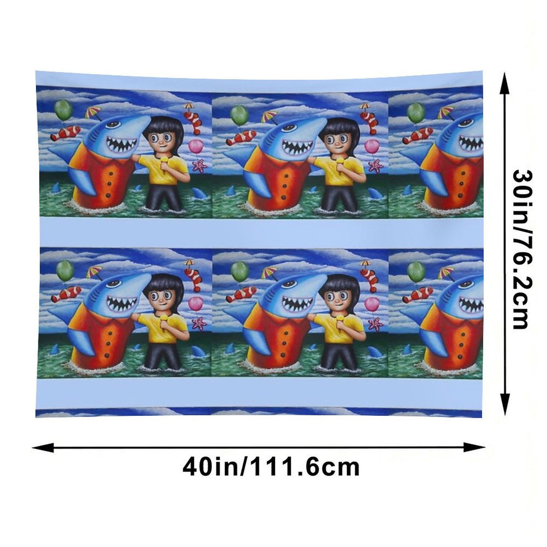 Go to The Sea with My Friends 02 Tapestry