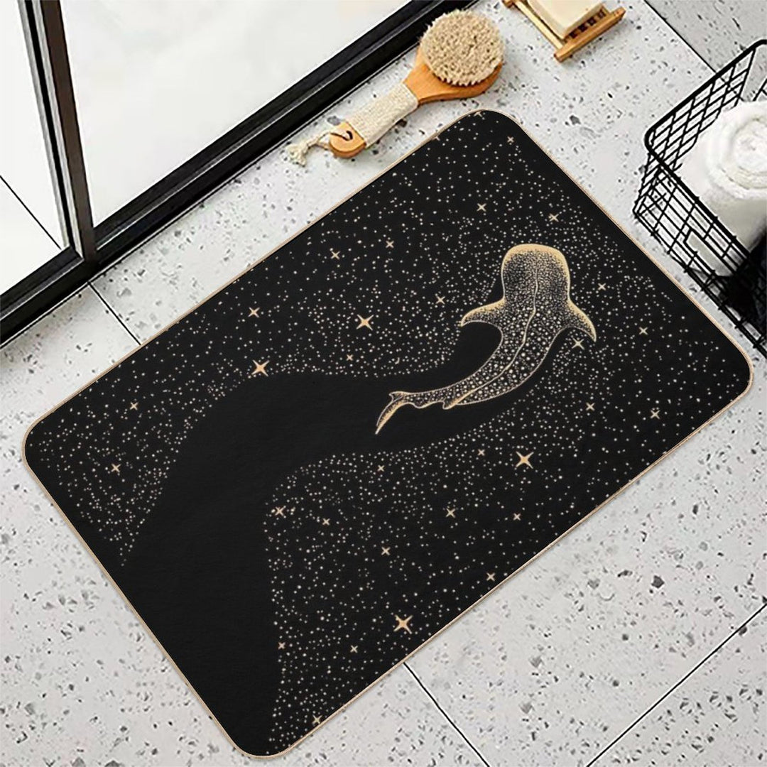 Star Eater Dark GOLD Version  Stain-Proof Bath Mat