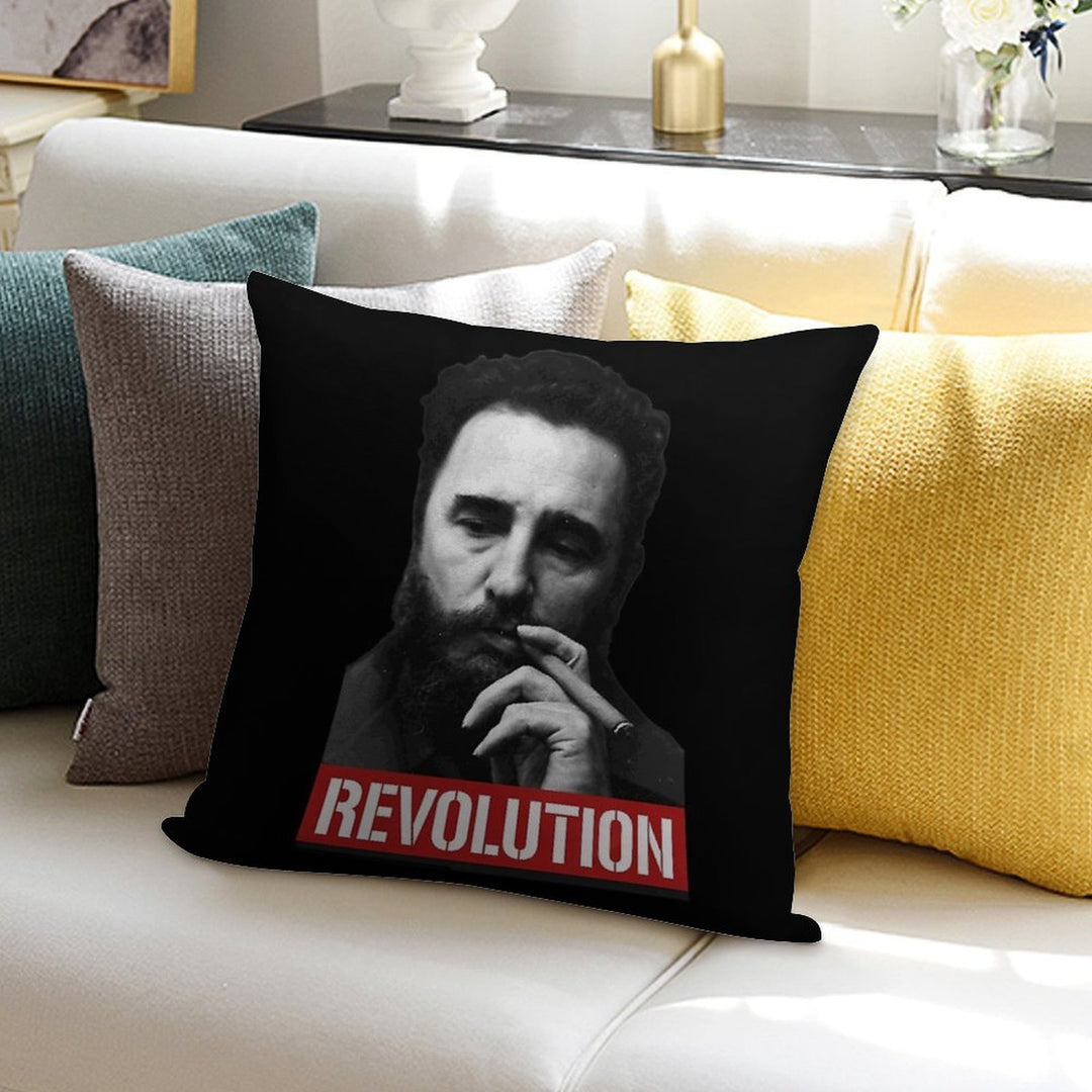 Fidel Castro -Che- Soft Short Plush Fabric Throw Pillow