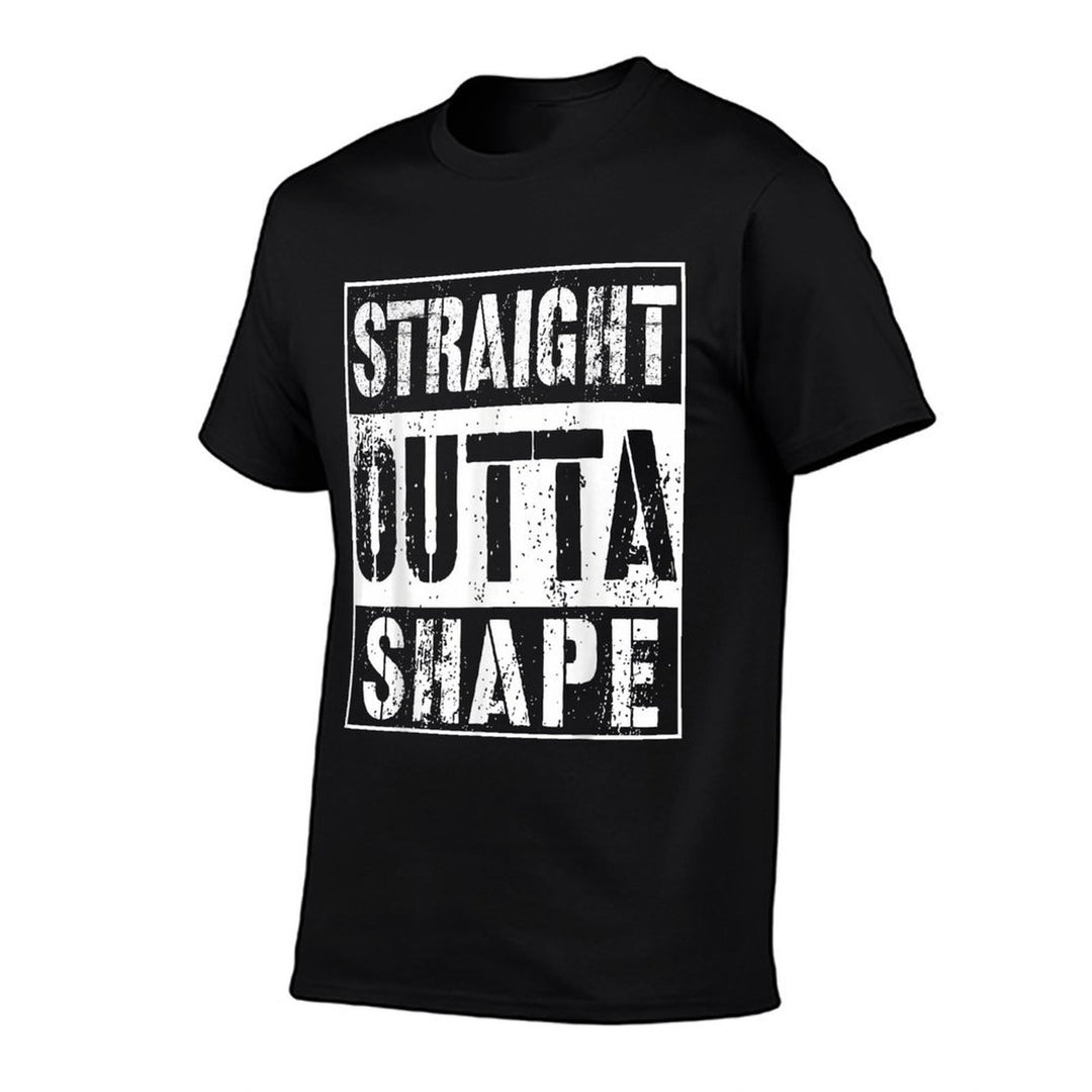 Straight Outta Shape Funny Workout Or Gym Gift  Vintage-inspired T-Shirt